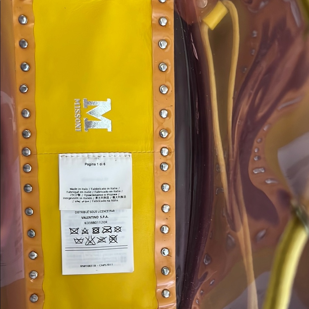 Missoni Yellow and Brown Shoulder Bag with Modern Design - Picture 2 of 5